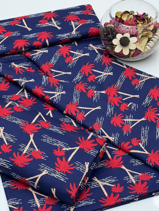 Paper Cotton Slub Block Print KS0523165