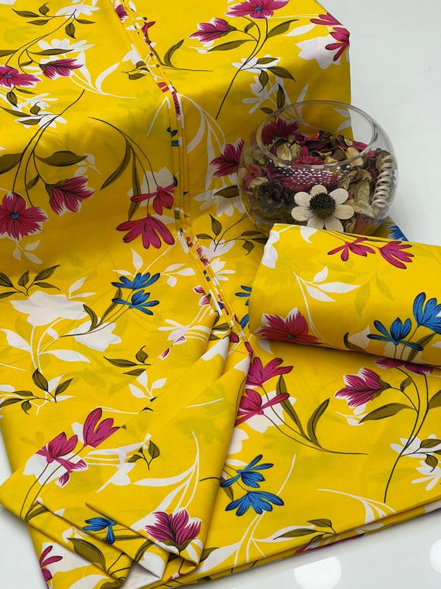 Paper Cotton Slub Block Print KS0523165
