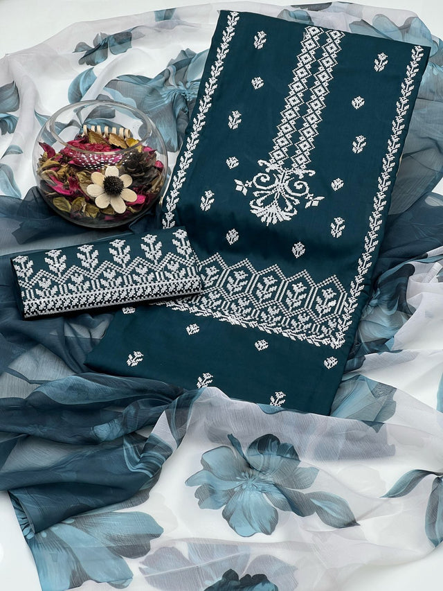 Cotton Net Karandi Zarri Booti Jaal KS0523174