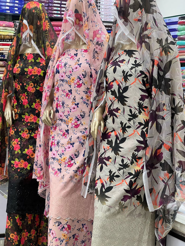 Indian Slub Monar Lawn Digital Print KS0523186