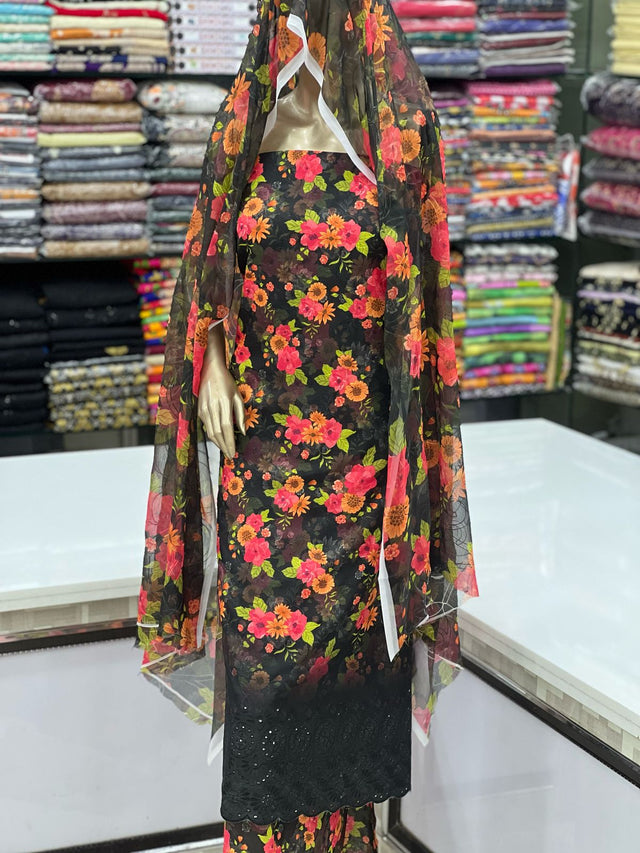 Indian Slub Monar Lawn Digital Print KS0523186