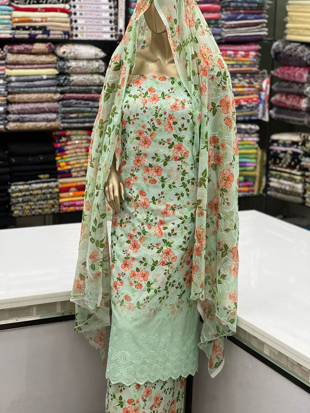Indian Slub Monar Lawn Digital Print KS0523186