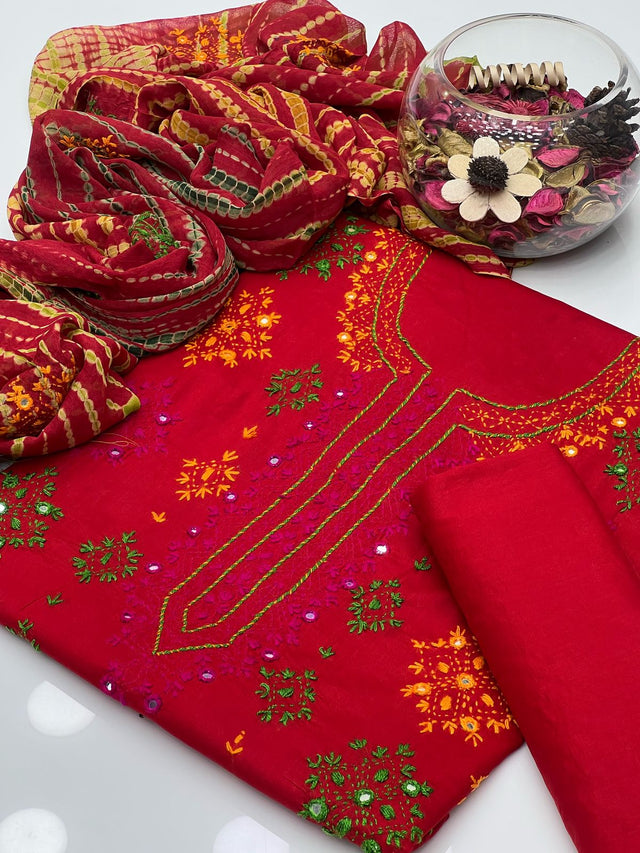 Soft Cotton Cross-Stitch Contrast Embroidery KS0623210
