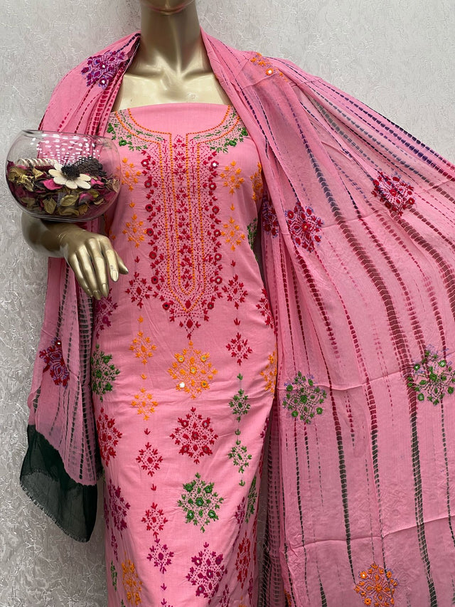Soft Cotton Cross-Stitch Contrast Embroidery KS0623210