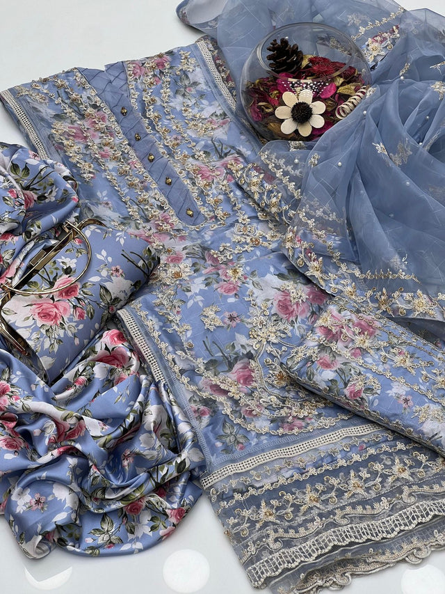 Khaddi Net Cross-Stitch Work Embroidery KS0623216