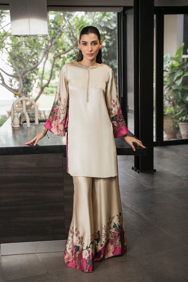 Soft Cotton Lawn Multi Pakka Embroidery Gala Daman Kurta Style KS0623217