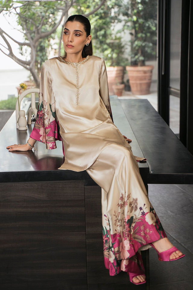 Soft Cotton Lawn Multi Pakka Embroidery Gala Daman Kurta Style KS0623217