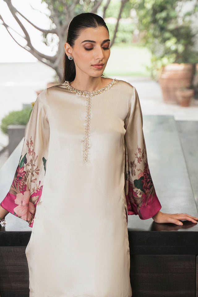 Soft Cotton Lawn Multi Pakka Embroidery Gala Daman Kurta Style KS0623217