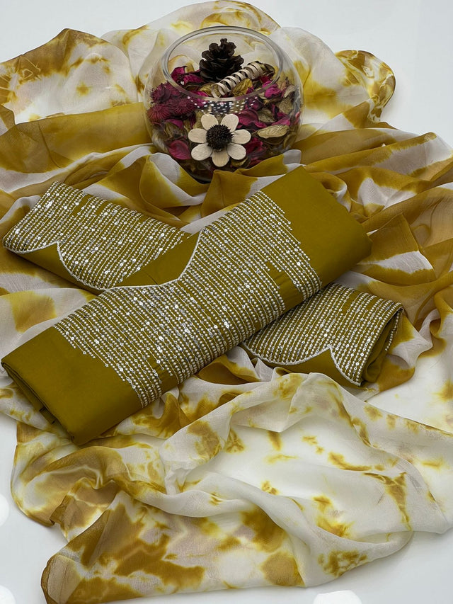 Indian Chikankari Bareeze Embroidery Khaadi Cotton KS0623231