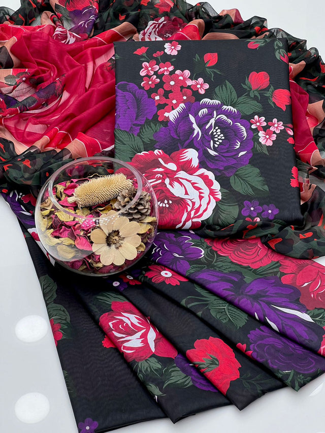 Soft Cotton Multi Embroidery Gala Daman Style KS0823325