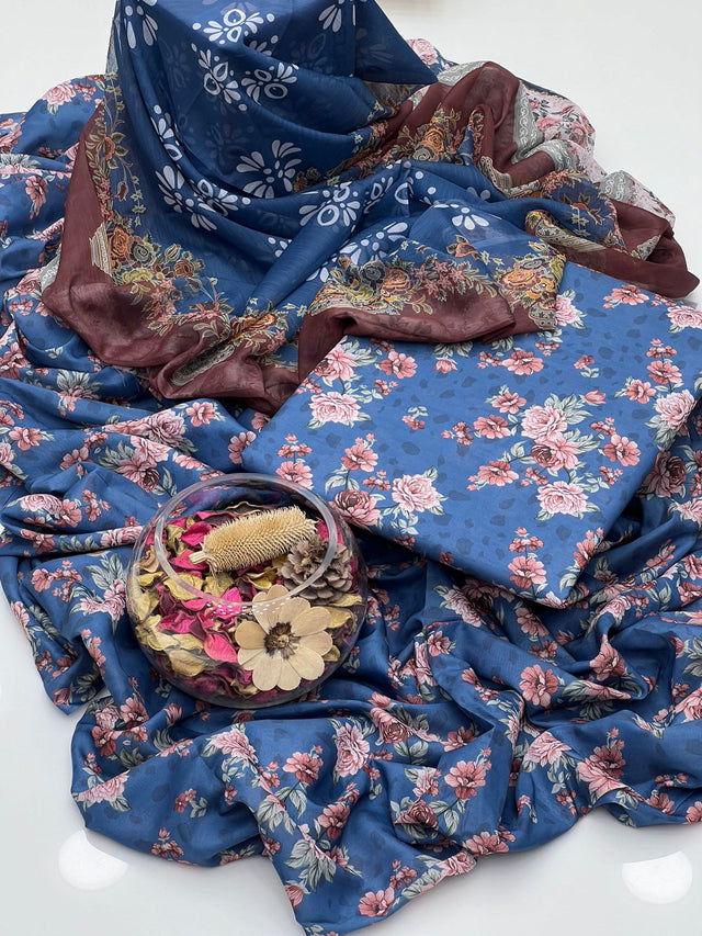 Soft Cotton Multi Embroidery Gala Daman Style KS0823325