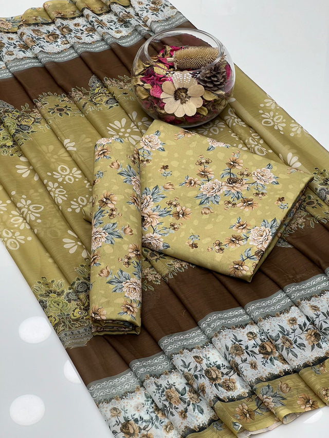 Soft Cotton Multi Embroidery Gala Daman Style KS0823325