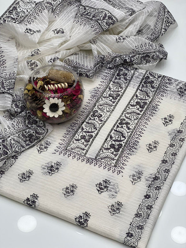 Linen Digital Floral Print 0923356