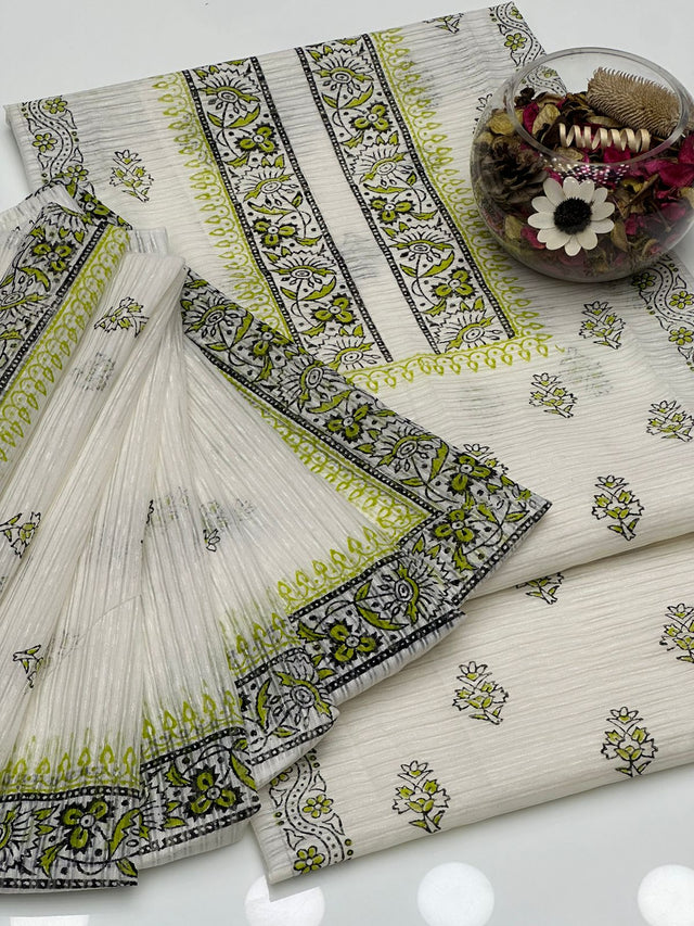Linen Digital Floral Print 0923356