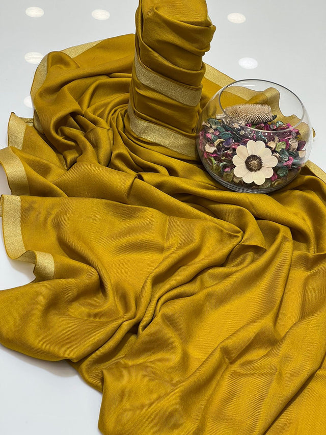 Pure Pashmina With Zari Border Shawl. KS1123461