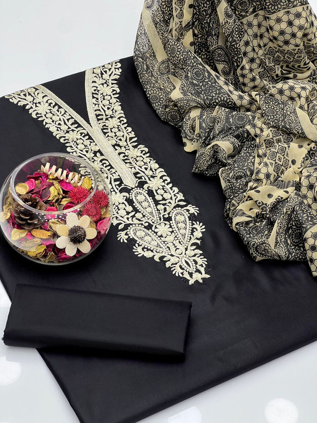 Stitched Digital Printed Khaddar KS1123486