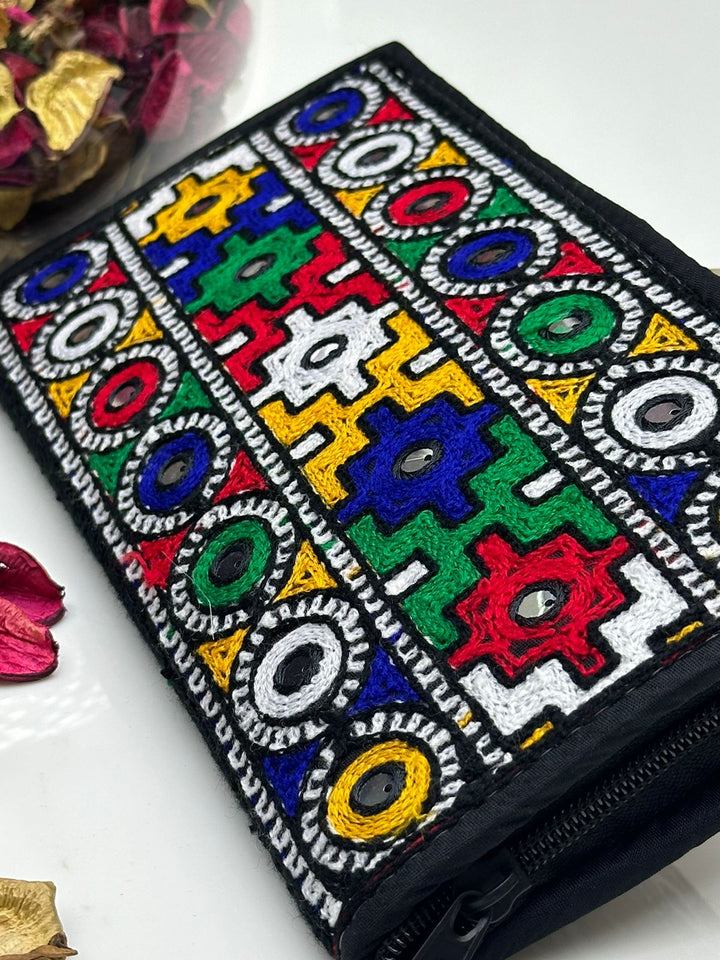 Multani Handmade Handmade Multani Multi Embroidered Pouch KS0124014 – KhawajaSuiting