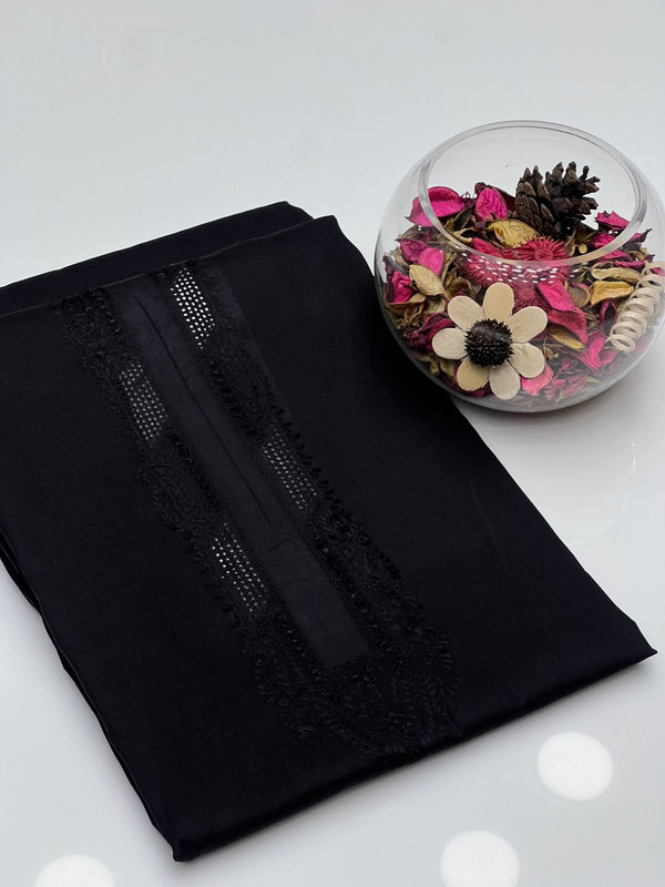 Pure Cotton Handmade Tarkashi With Applick Patti Work Gents Unstitched Dress KS0625304