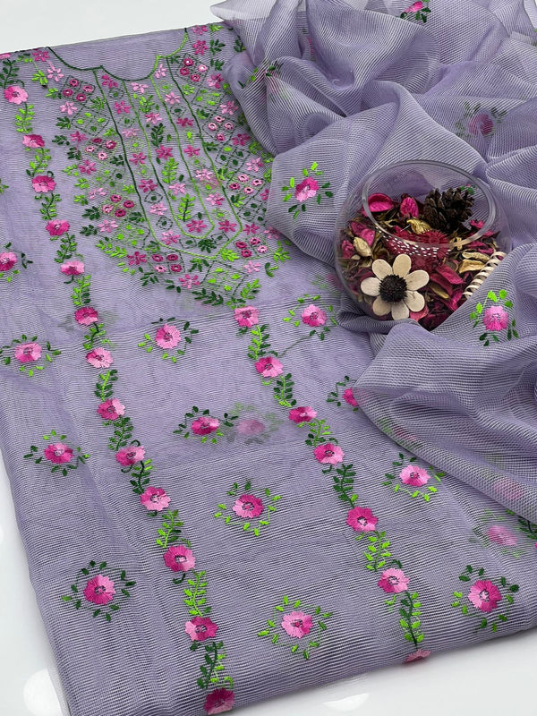 Cotten Khadi Net 2Pc Dress KS0625313