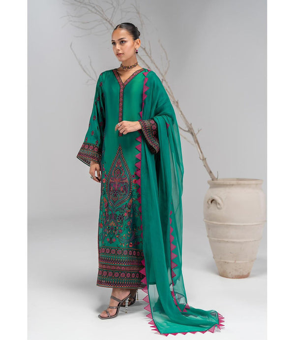 Shamoze Silk Digital Print 3Pcs Dress KS0725343