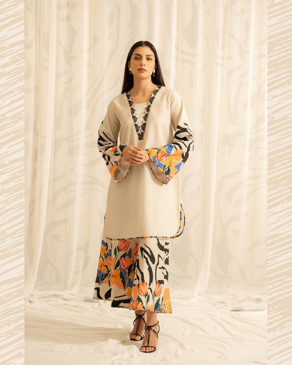 Shamoze Silk Digital Print 3Pcs Dress KS0825356