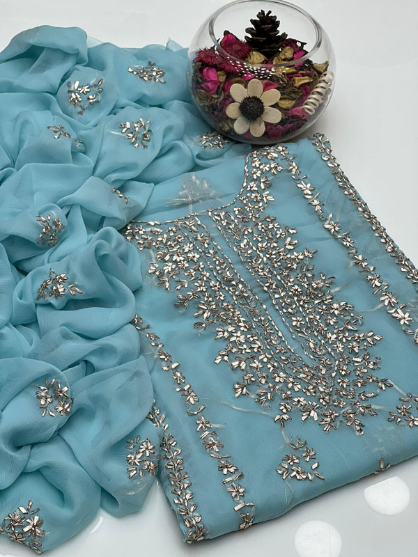 Soft Chiffon Handmade LCD Gotta Work 2 Pcs Dress KS0825361