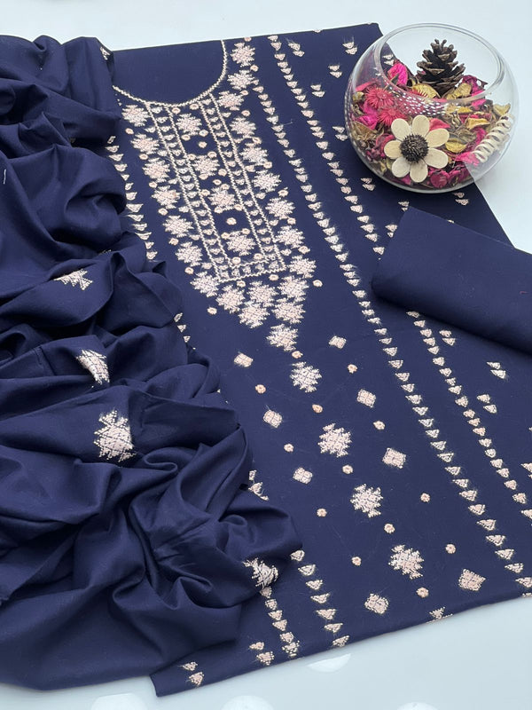 Lawn Handamde Banarsi Work Gala & Kalyan Kurta Style 3 Pcs Dress KS0825364
