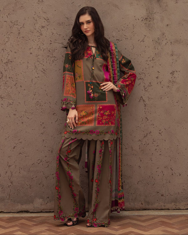 Shamoze Silk Digital Print 3Pcs Dress KS0925452