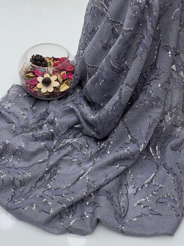 Fancy Net Sequnce With Embroidery Overall Work Only Shirt KS1025518