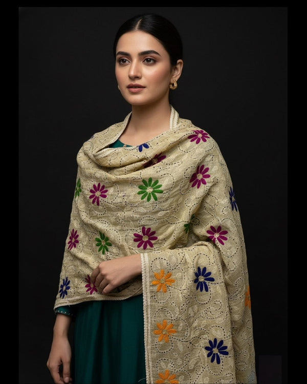 Indian Masoori Handmade Pasham Work Dupatta KS1025528