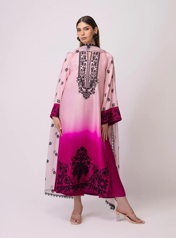 Shamoze Silk Digital Print 3Pcs Dress KS1025534