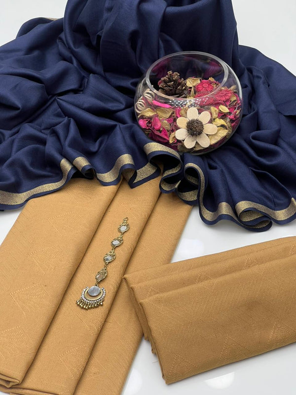 Self Dhanak 3Pcs Dress KS1125555