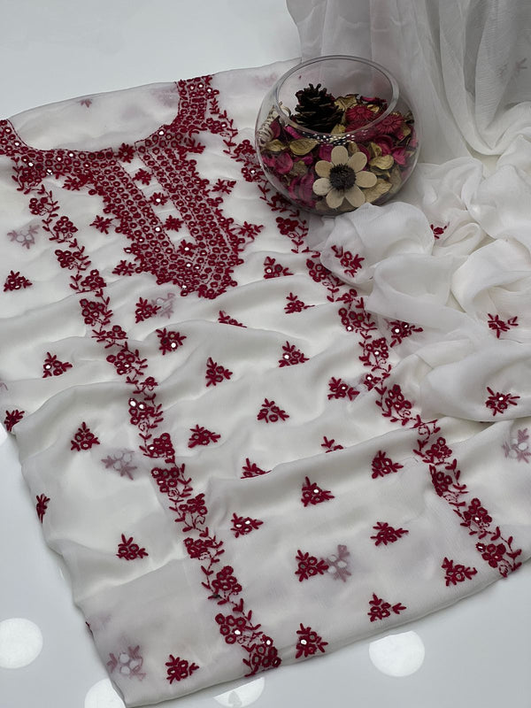 Bhamber Chiffon Pakka Sheesha Work 2 Pcs Dress KS1125565