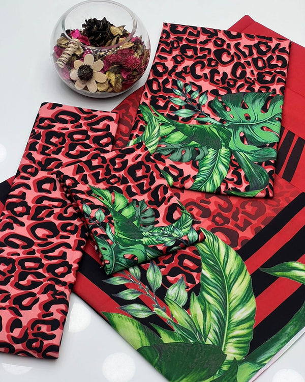 Winter Marina Wool  Digital Print 3 Pcs Dress KS1125598