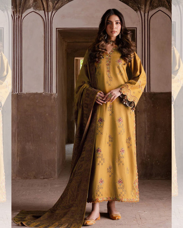 Dhanak Borring Embroidery 3Pcs Dress KS1225601