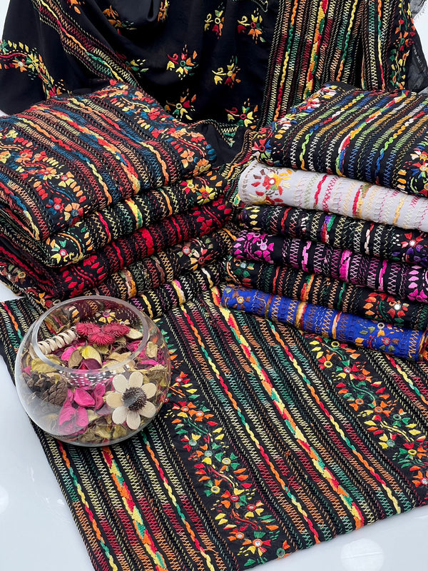 Bhamber Chiffon Paka & Tarkashi Sheesha Handwork KS1224695