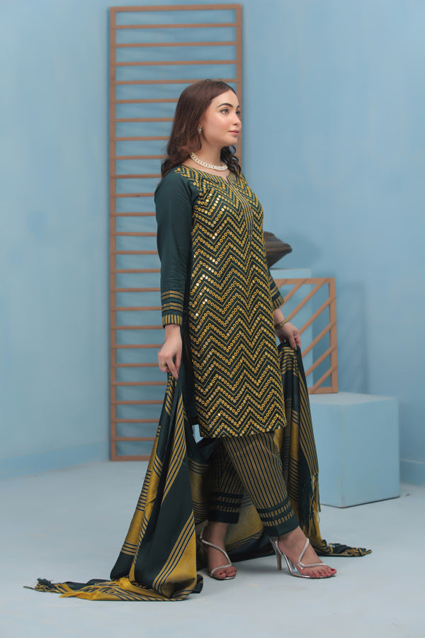 Sussi Zigzag Embroidey With Pani Work KS1124625