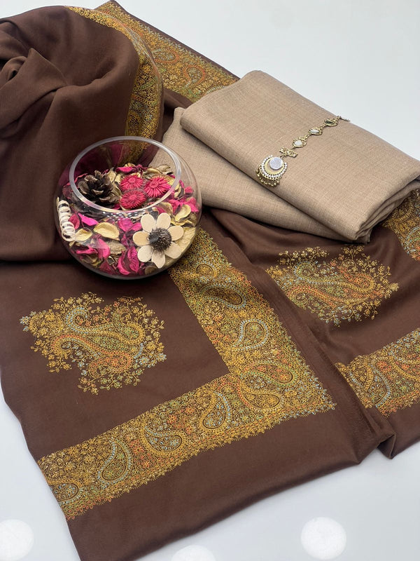 Pashmina wool 3 PC Dress KS1125569