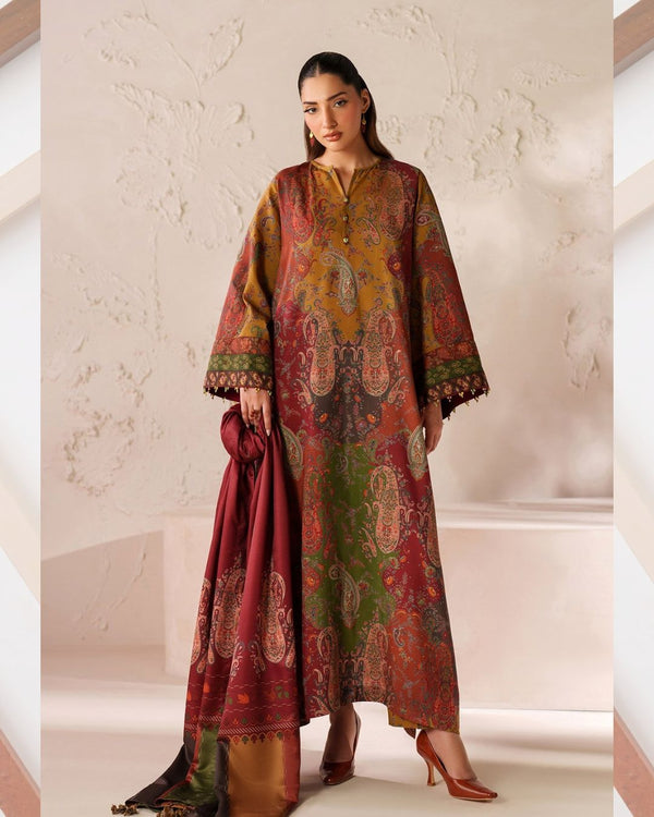 Soft Slub Karandi Print 3 PC Dress KS1025575